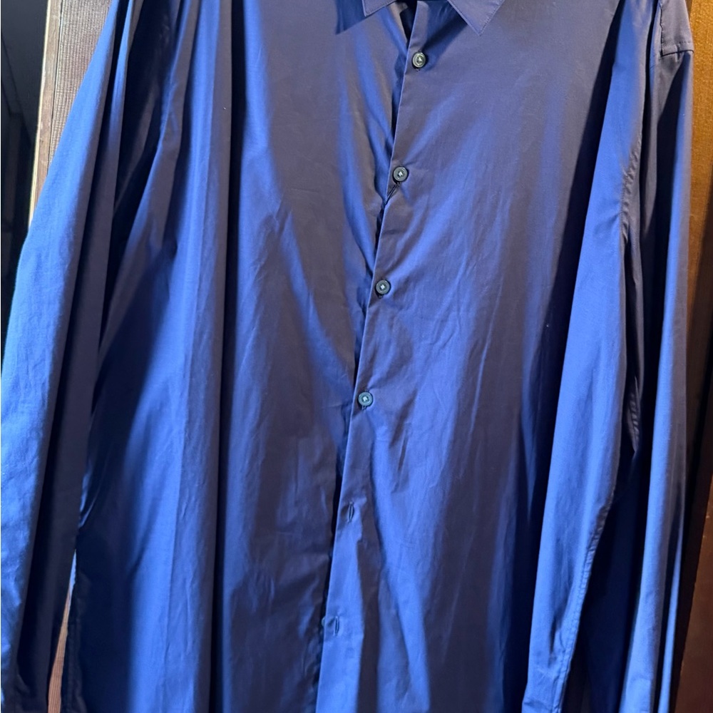 John Varvatos Deep Blue Dress Shirt